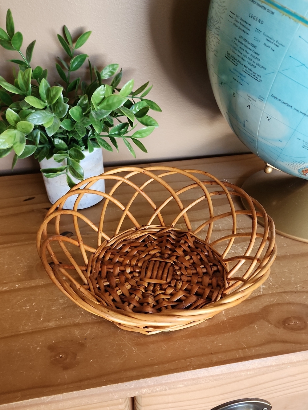 Vintage Decorative Wicker Basket